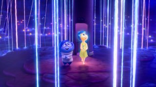 In Disney and Pixar’s “Inside Out 2,” Riley’s Sense of Self is made up of all of her beliefs, each of which can be heard with the pluck of a string. Sadness (voice of Phyllis Smith) and Joy (voice of Amy Poehler) deliver key memories to this formative land.