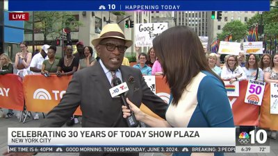 TODAY celebrates 30 years on the Plaza, Al Roker takes opportunity to say hi to Marvin Gomez