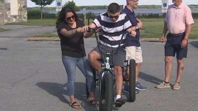 Community teamed up to buy a boy with autism a new bike after his original was stolen