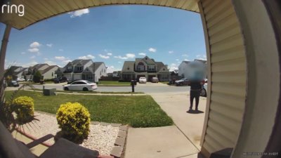 Watch: Porch pirate dressed as Amazon worker swipes package from Delaware home