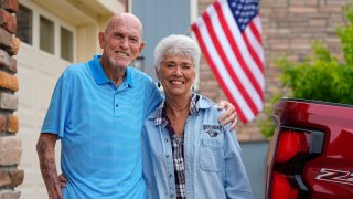 Tom McAdam and his wife, Beverly.