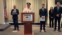 Philadelphia Police Commissioner Kevin Bethel discusses how the police respond to gang violence during a press event on June 3, 2024.