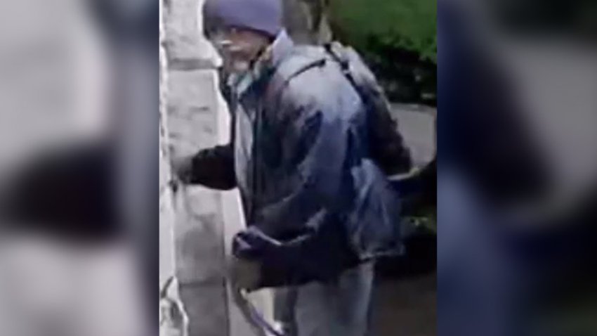 This man is being sought by police after he was caught on camera breaking into St. Helena’s Parish Church in Olney.