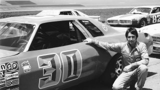 Tighe Scott of Pen Argyle, Pa, in his NASCAR Cup debut at the Talladega Superspeedway on May 2, 1976.