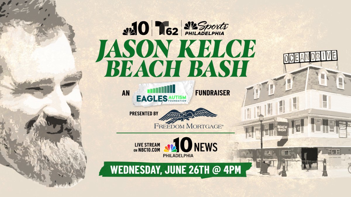 Watch and donate The 2024 Jason Kelce Beach Bash in support of the