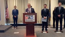 Philadelphia District Attorney Larry Krasner discusses the breakup of the Big Natty Gang during a press event on June 3, 2024.