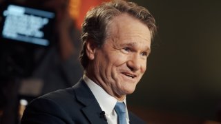 Brian Moynihan, chief executive officer of Bank of America Corp., during a Bloomberg Television interview in Versailles, France, on Monday, May 13, 2024. 