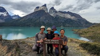 One of our favorite trails at Torres del Paine National Park in Chile was the Mirador Cuernos hike.