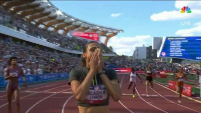 NJ native Sydney Mclaughlin set world record again in 400-meter hurdles at the Olympic trials