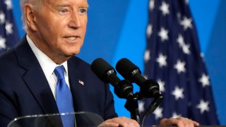 President Joe Biden speaks at a news conference Thursday July 11, 2024, on the final day of the NATO summit in Washington.