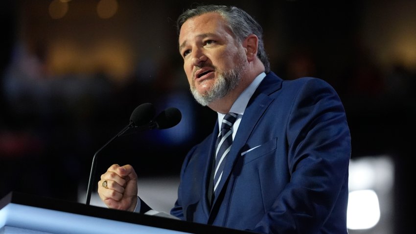 Sen. Ted Cruz, R-Texas., speaks during the Republican National Convention Tuesday, July 16, 2024, in Milwaukee.