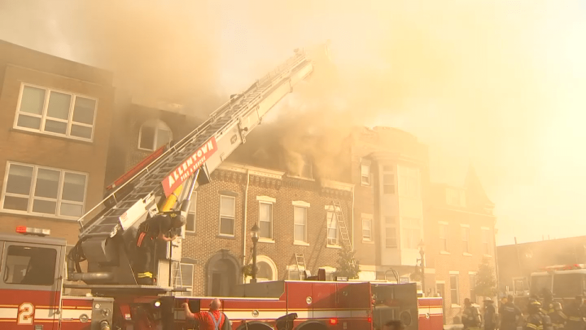 20 displaced after fire rips through Allentown homes, businesses ...