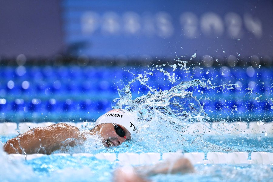 Katie Ledecky competes