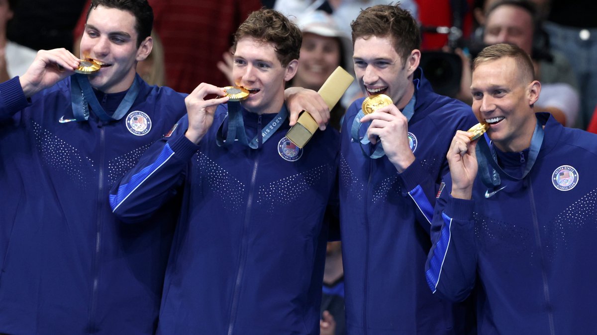 Caeleb Dressel helps US capture first gold medal at 2024 Olympics ...