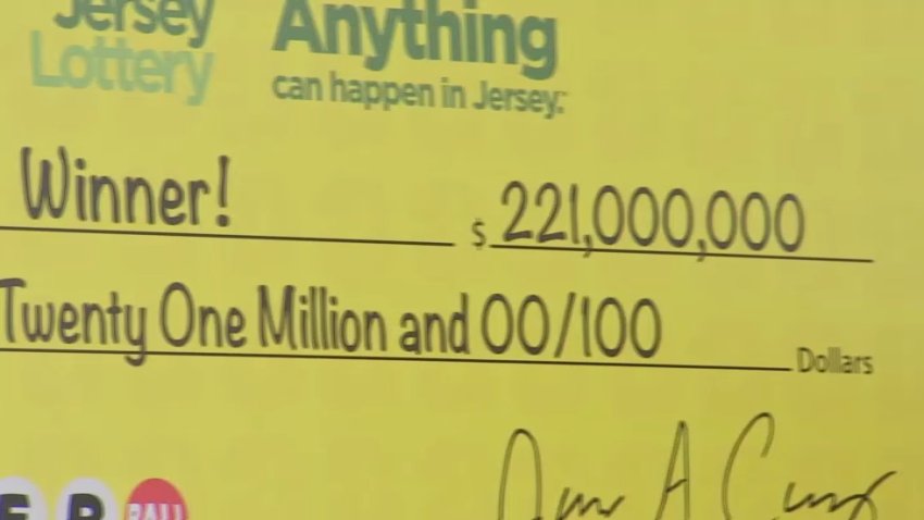 Check with $221 million Powerball prize on it.