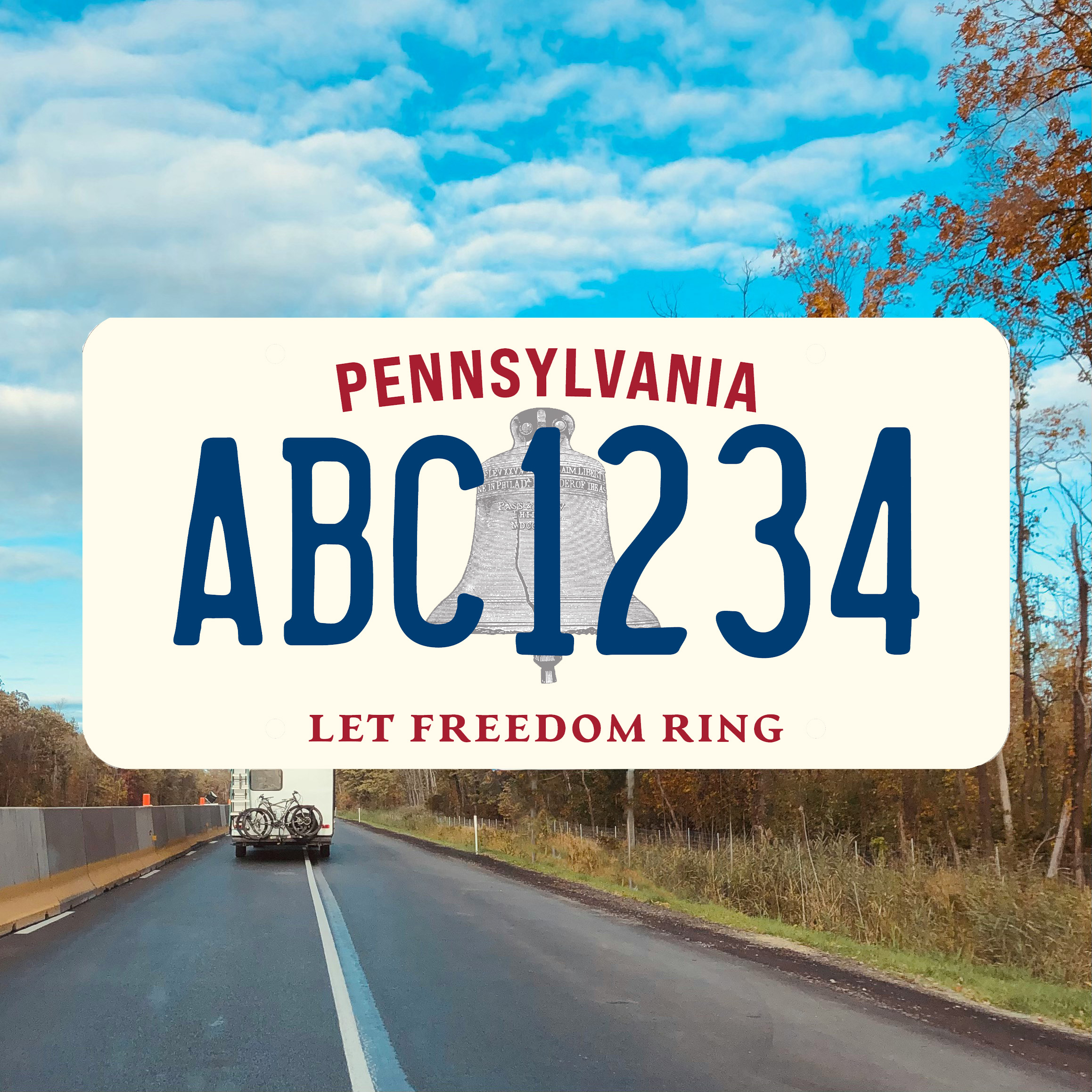 Let Freedom Ring': Welcome to Pennsylvania signs, license plates
