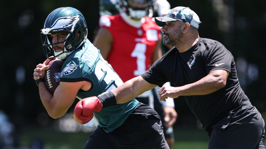 May 30, 2024; Philadelphia, PA, USA; Philadelphia Eagles running back Will Shipley (39) practices at NovaCare Complex. Mandatory Credit: Bill Streicher-USA TODAY Sports