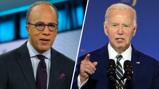 Lester Holt and Joe Biden.