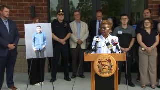 Montgomery County Coroner Janine Darby announces the identification of human remains that were found in the county earlier this year on Tuesday, July 30, 2024.