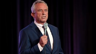 WASHINGTON, DC - MAY 24: Independent presidential candidate Robert F. Kennedy Jr. speaks at the Libertarian National Convention on May 24, 2024 in Washington, DC.