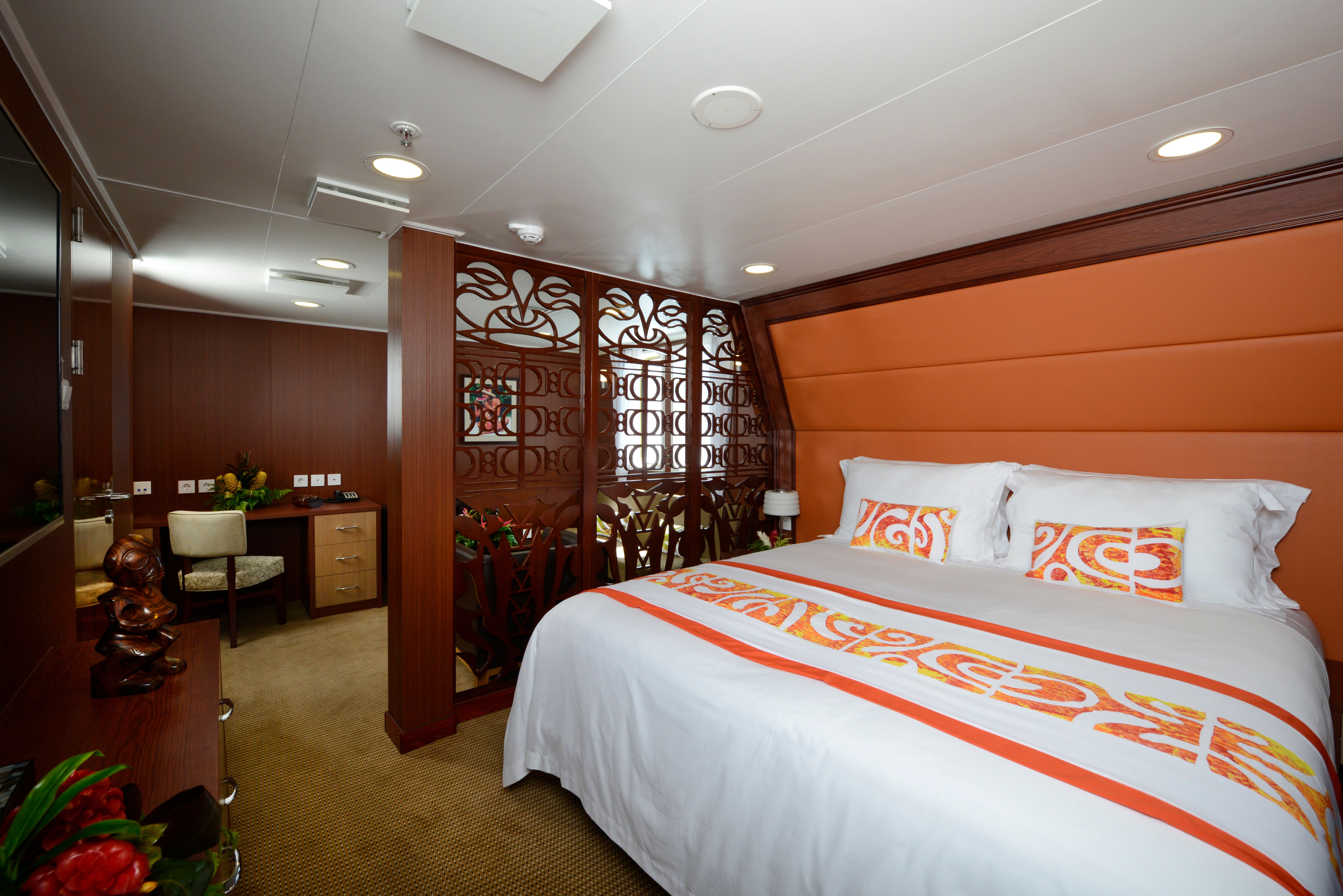 The Royal Suite on the Aranui 5.