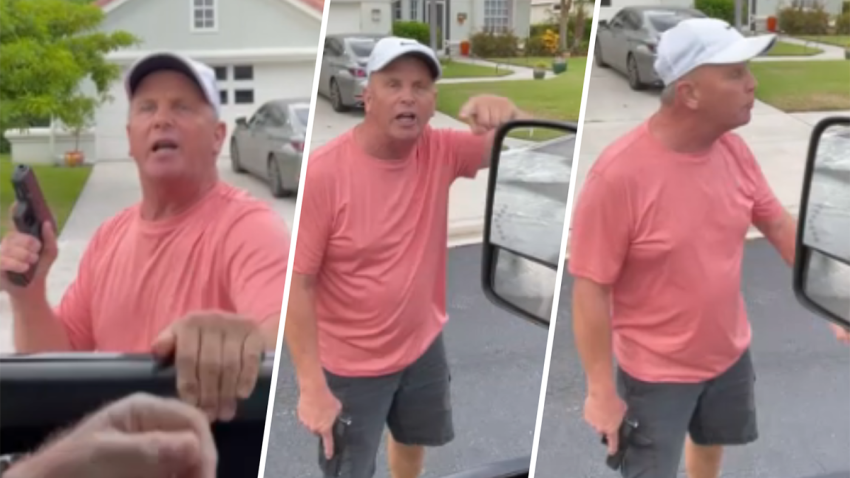 A road rage incident involving a driver with a gun was caught on camera in Port St. Lucie, Florida.