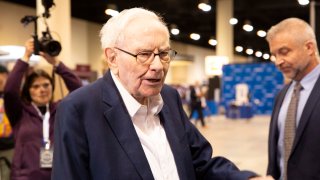 Warren Buffett walks the floor and meets with Berkshire Hathaway shareholders ahead of their annual meeting in Omaha, Nebraska on May 3rd, 2024. 