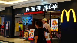 Pictured here is a McDonald’s store in Yichang, Hubei province, China, on July 30, 2024.