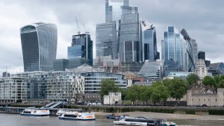 City of London skyline on 10th June 2024 in London, United Kingdom. The City of London is a city, ceremonial county and local government district that contains the primary central business district CBD of London. 