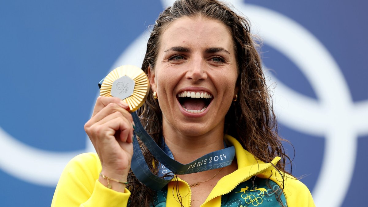 Australia’s Jessica Fox finds creative use for Olympic gold medals