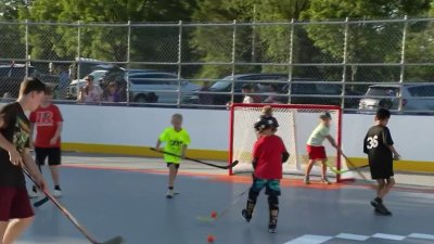 Revitalized ball hockey rink reopens thanks to Flyers Charities' donation