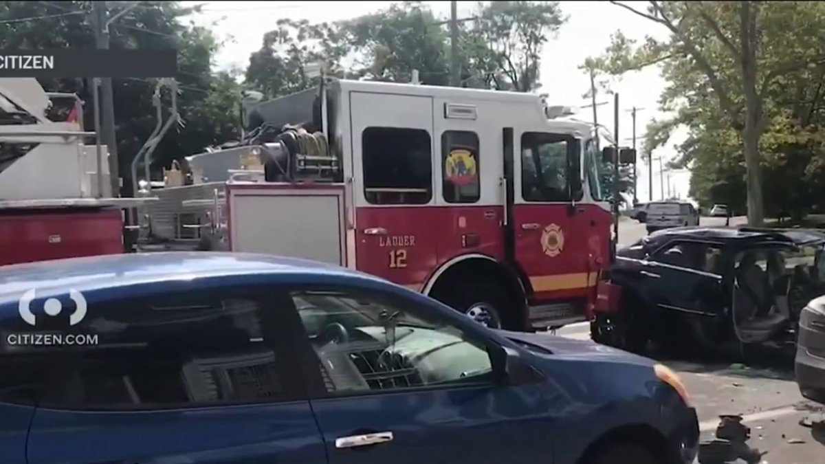 Passenger killed after car crashed into firetruck in North Philly ...