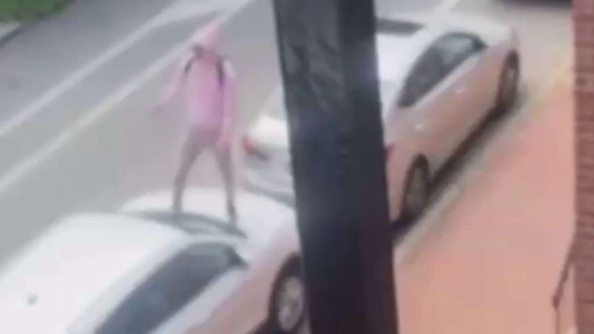 Police release video of vandal smashing car windshields in Center City ...