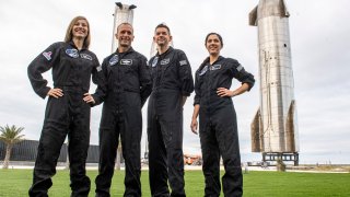 The crew of SpaceX Polaris Dawn