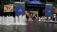 QUEENS, NEW YORK - AUGUST 22: People attend the 2023 US Open Fan Week at USTA Billie Jean King National Tennis Center on August 22, 2023 in the Queens borough of New York City. The 2023 US Open is celebrating 50 years as the first sporting event in history to give equal prize money for men's and women's singles champions. (Photo by Leonardo Munoz/VIEWpress)