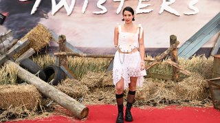 Victoria Canal attends the "Twisters" European Premiere.