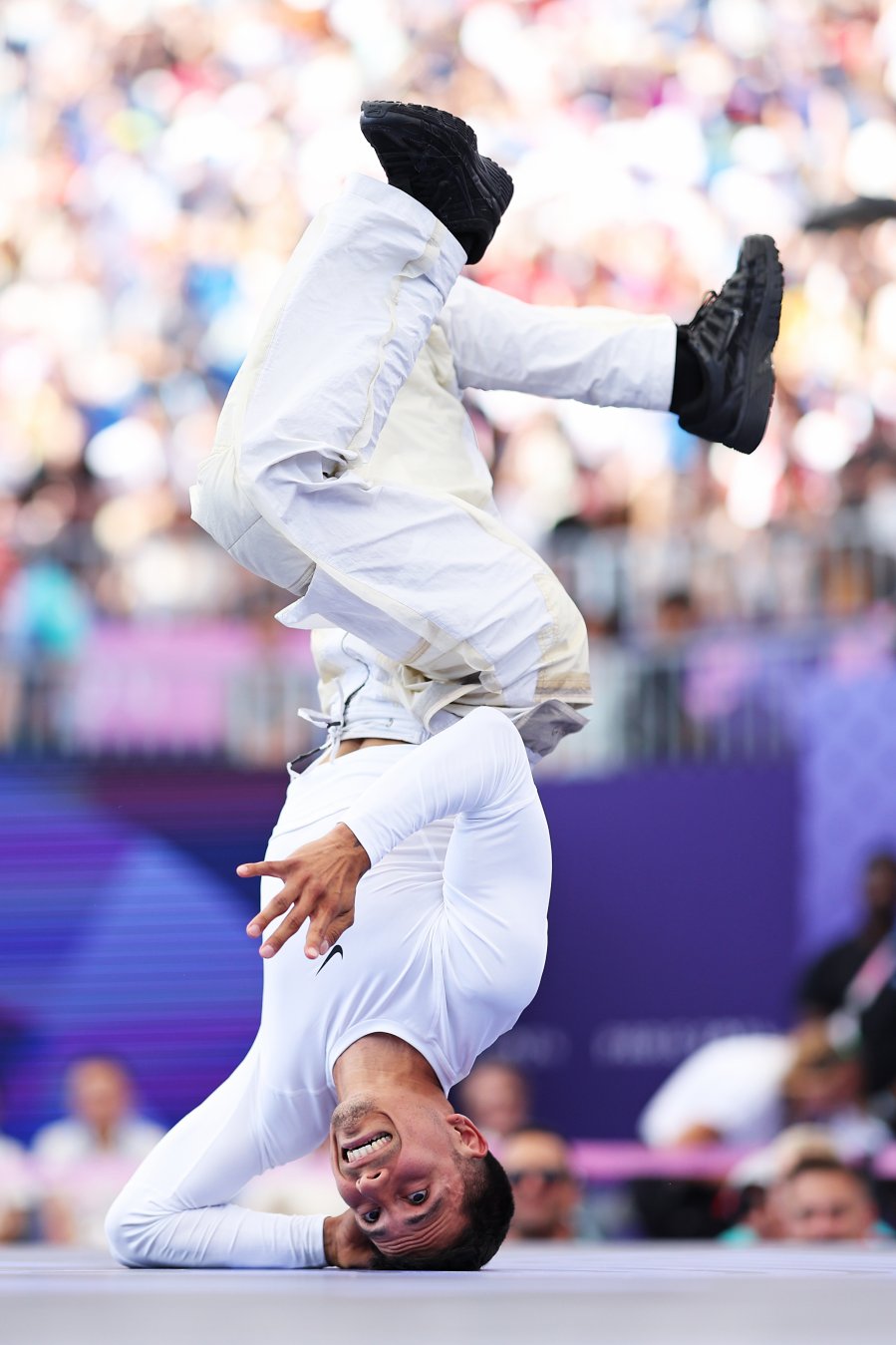 B-Boy Victor of Team United States competes