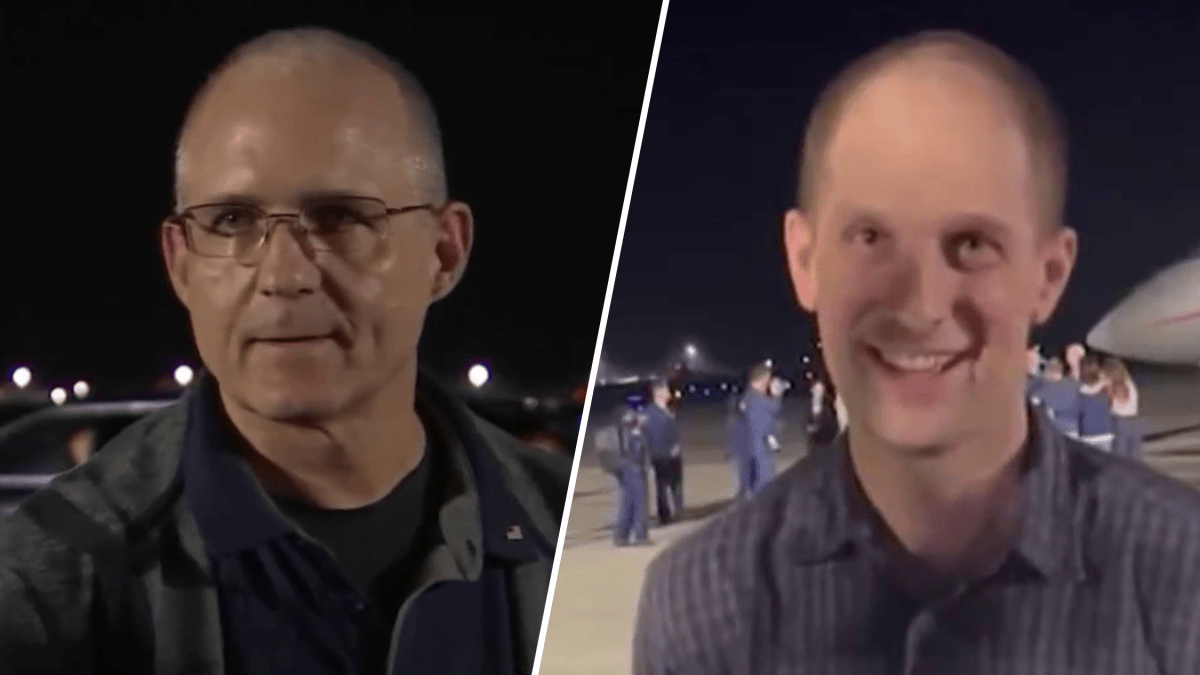 Evan Gershkovich, Paul Whelan back in US, speak after release – NBC10 ...