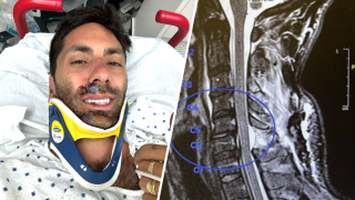 Schulman broke his neck during a bike accident in August 2024.