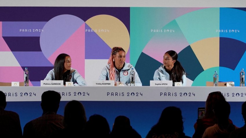 U.S. women’s soccer team holds newser in Paris