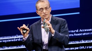 Intel CEO Pat Gelsinger delivers a speech at Taipei Nangang Exhibition Center during Computex 2024, in Taipei on June 4, 2024. 