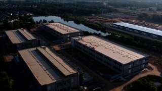 An Amazon Web Services data center in Stone Ridge, Virginia, US, on Sunday, July 28, 2024. 