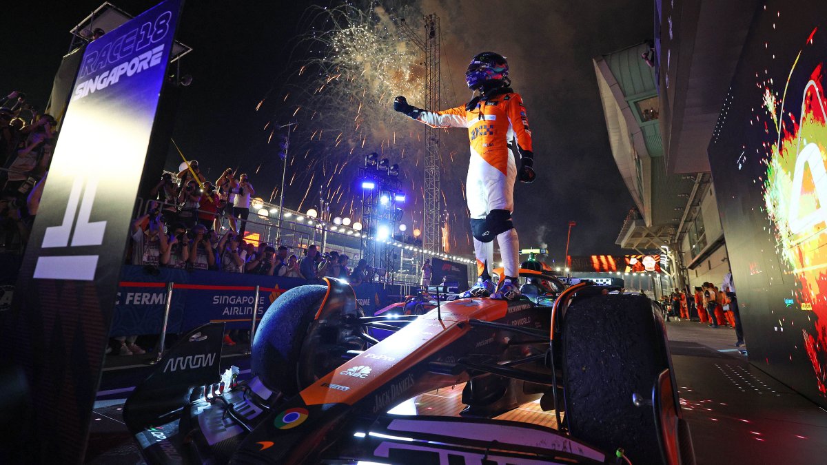 Lando Norris wins Singapore GP to cut Max Verstappen’s F1 lead NBC10