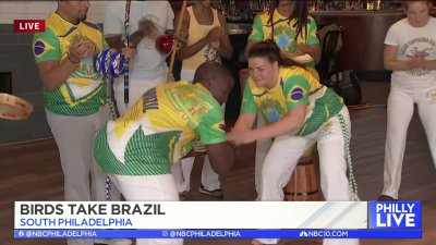 Project Capoeira performs on Philly Live celebrating culture and the Eagles in Brazil