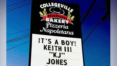 Local bakery gives shoutout to Keith Jones, wife Holly after they welcome baby KJ