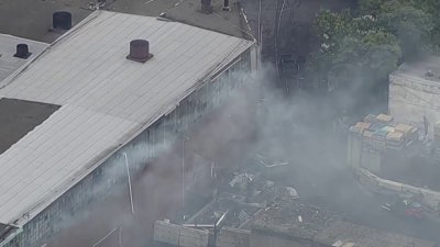 Warehouse burns in Northeast Philadelphia