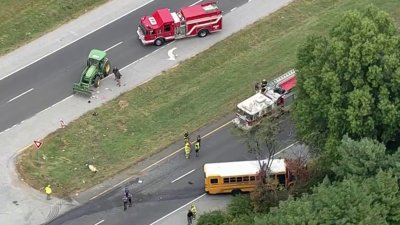 Deadly Delaware crash involves tractor, school bus