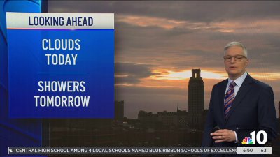 Clouds Tuesday, some rain Wednesday