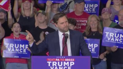 Sen. J.D. Vance rallies voters in Bucks Co., Pa.