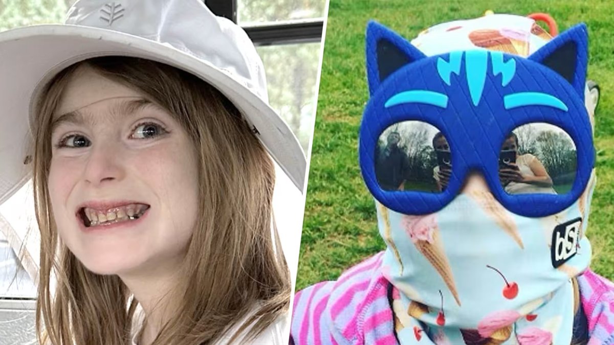 Girl, 7, ‘allergic’ to light must hide from the sun, cover every inch
